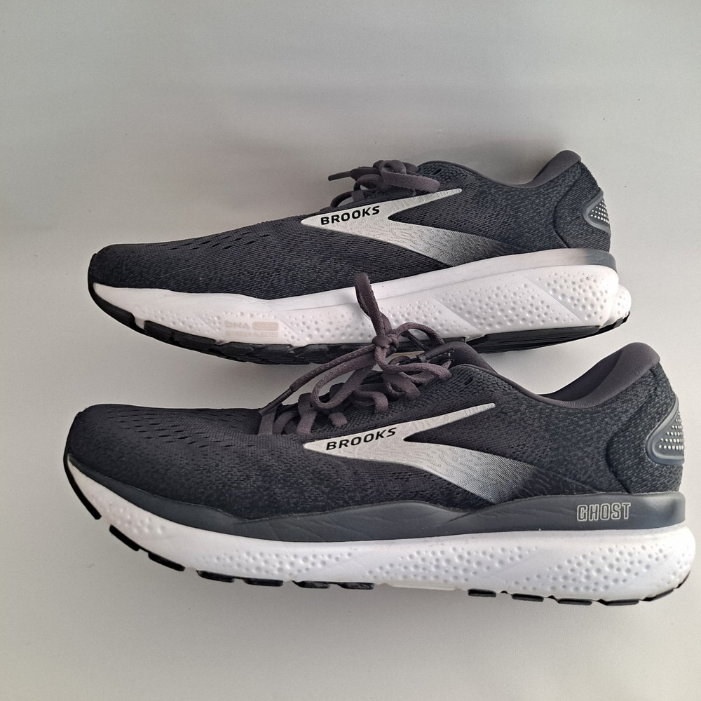 Brooks Ghost 16 Womens Running Shoes Black Gray 1204071B090 Size 11 D No Insert - Picture 8 of 9